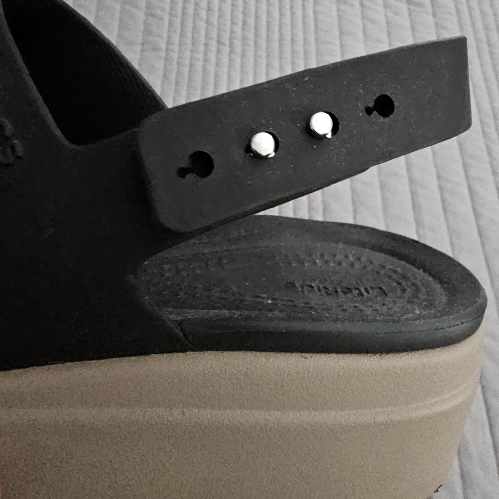 Crocs Brand Brooklyn Low Wedge Shoes - Picture 3 of 10